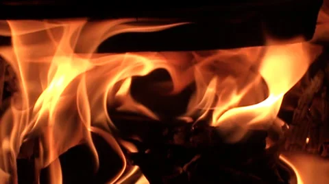 Fire in slow motion Video stock 38037827
