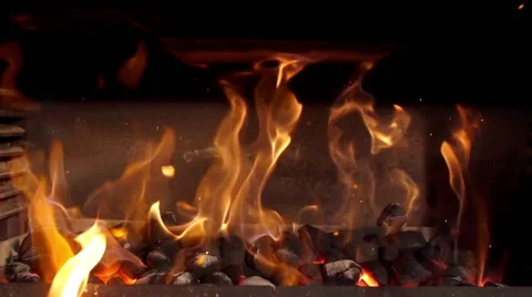 Fire in slow motion Stock Footage 67858811