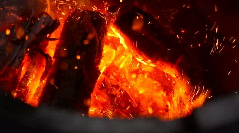 Fire slow motion Stock Footage 68030787