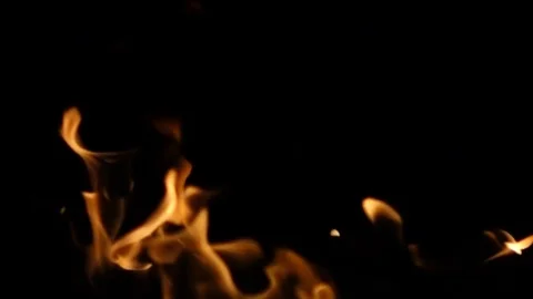 Fire in slow motion Stock Footage 71642755