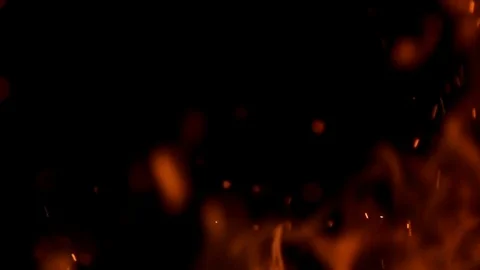 Fire in slow motion Stock Footage 77010755