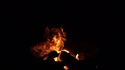 Fire Slow Motion Stock Footage 89616176