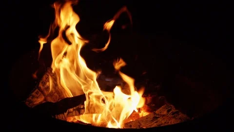 Fire Slow Motion Stock Footage 89616759