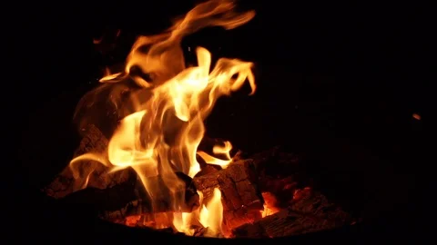 Fire Slow Motion Stock Footage 89620861