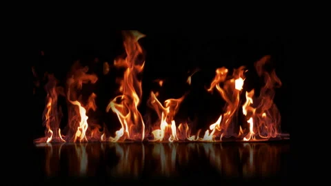 Fire in slow motion Stock Footage 92355329