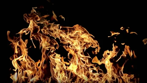 Fire in slow motion Stock Footage 92355888