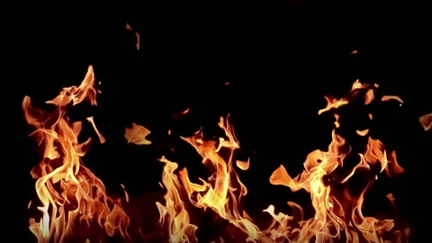 Fire in slow motion Stock Footage 92355992
