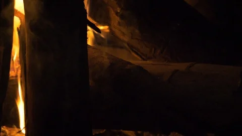 Fire Slow-Motion Stock Footage 120545958