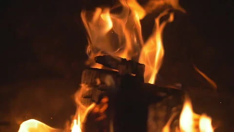 Fire Slow Motion Stock Footage 131439491