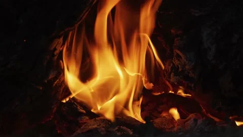 Fire in slow motion Stock Footage 138407294