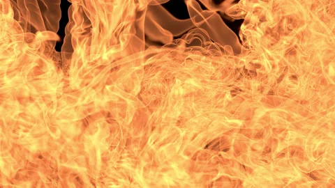 Fire In Slow Motion Stock Footage 159182790