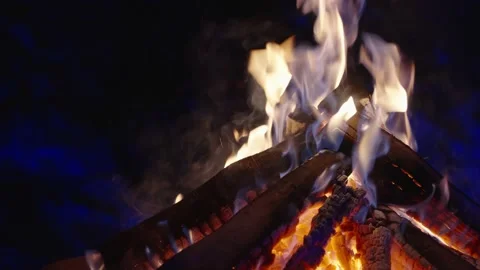 Fire in slow-motion Video stock 232001594