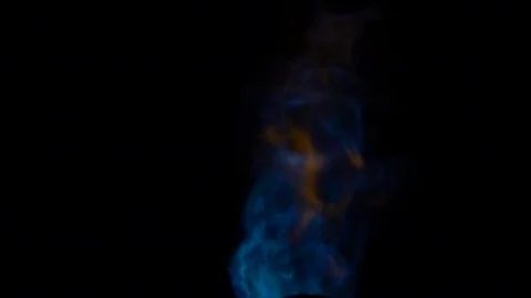 Fire,  slow motion of a torch flame. Stock Footage 97362408
