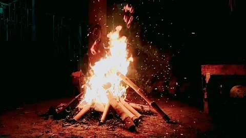 Fire Slowmotion Video stock 243058027