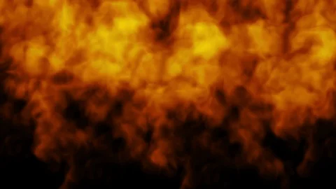 Fire slowmotion movement with alpha matte 4k. Macro camera Video stock 125265271