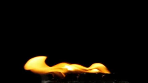 Fire Small Windy 04 Stock Footage 8540565