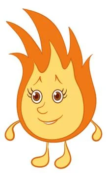 Fire smiley Stock Illustration