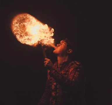 Fire in the smithy Stock Photos