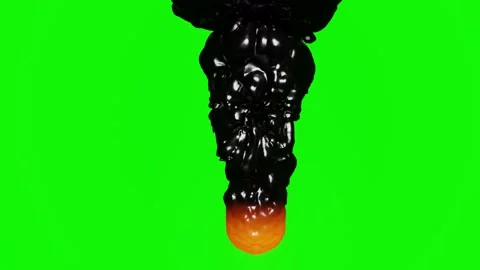 Fire with smoke in 3d Stock Footage 237753149