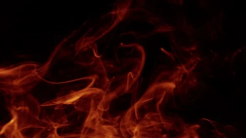 Fire smoke abstract slow motion Stock Footage 102289391