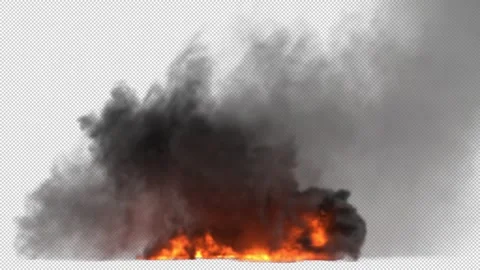 Fire Smoke with Alpha 스톡 동영상 158902288