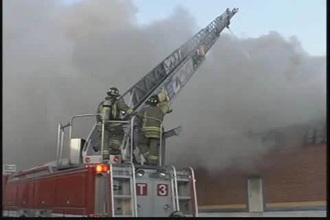 Fire Smoke Ariel 3 Video stock 10895048