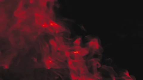 Fire smoke in the dark Stock Footage 68891082