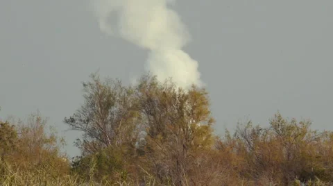  Fire Smoke Stock Footage 1216744