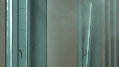 Fire Smoke Indoor Building Stock Footage 100040938