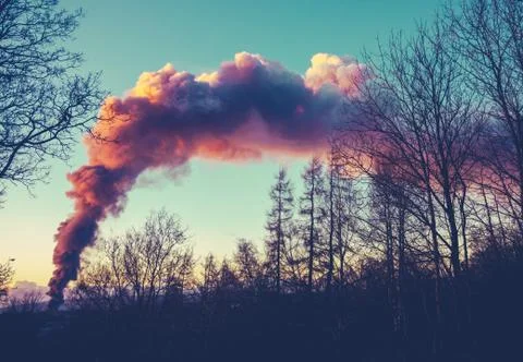 Fire Smoke RIsing Stock-Fotos