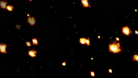 Fire spark blast particle effect loop animation Stock Footage 161216215