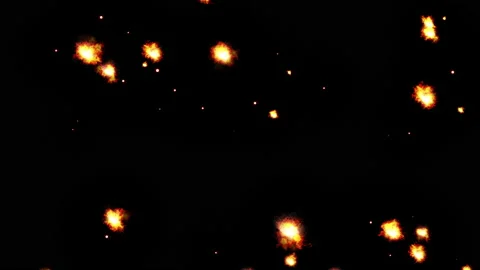 Fire spark blast particle effect loop animation Stock Footage 161217585
