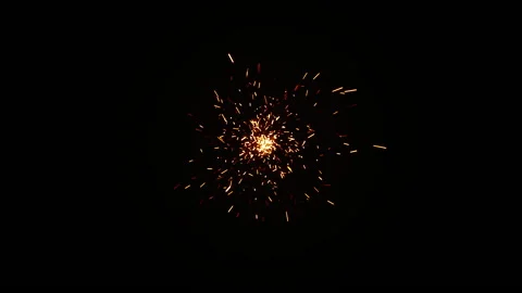 Fire spark dust particle animation Stock Footage 146167210