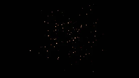 Fire spark dust particle animation Stock Footage 146167274