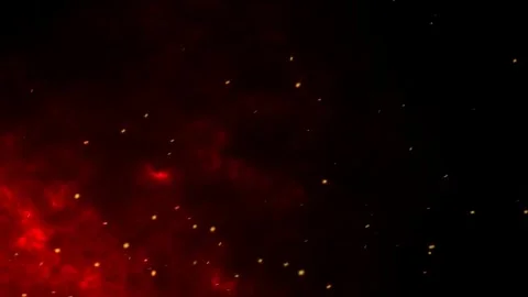 Fire Sparkle Dust Particles  Dark Background Overlay Effect Video Footage Stock Footage 324628064