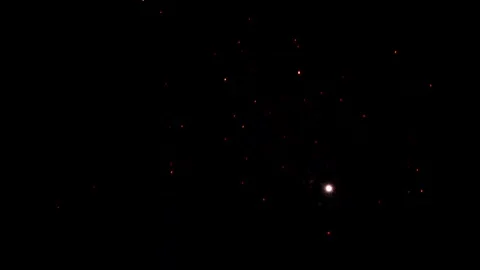 Fire Sparkle In Night Background Stock-Footage 294279662