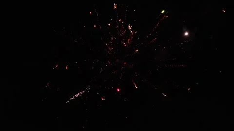 Fire Sparkle In Night Background Stock-Footage 294279663