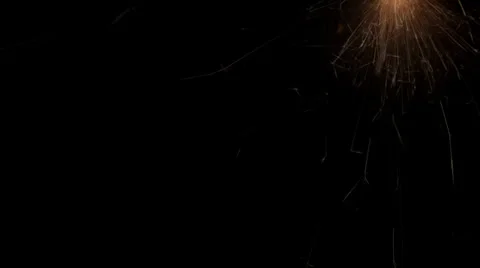 Fire sparkler frame Stock Footage 36437317
