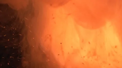 Fire sparks animation, slow motion. Stock Footage 149290488