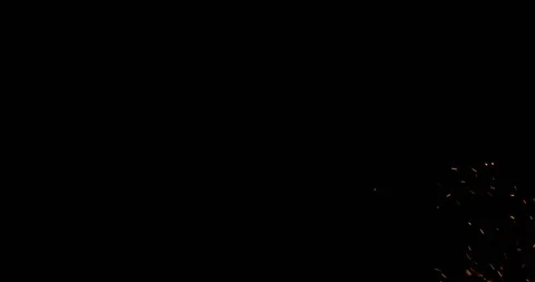 Fire sparks on black background 1 Stock Footage 89729807