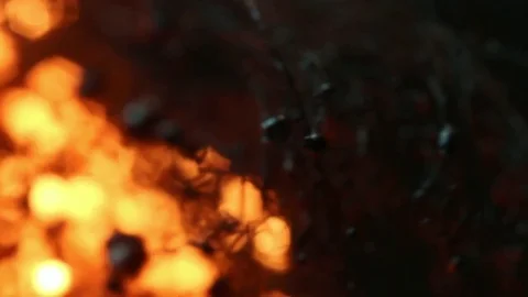 Fire Sparks Burning Background Stock Footage 74524466