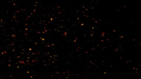 Fire sparks drifting from left to right seamless loop 4K Stock Footage 342258113