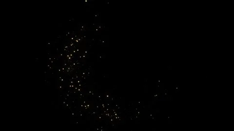 Fire sparks effect, stars, rotating Shining sparkles background logo, title phot Stock Footage 341915886