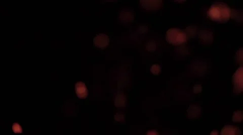 Fire sparks from a fire in the night. (slow motion) Stock Footage 50262830