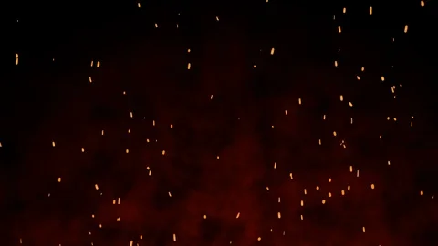 Fire Sparks Flying Up. 4k Stock Footage 104303830