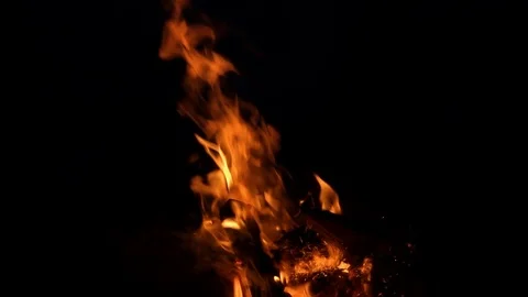 Fire with Sparks Stock-Footage 103837369