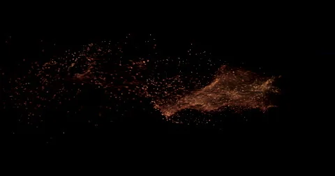 Fire Sparks Stock Footage 172271352