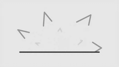 Fire sparks line animation Stock Footage 273690466