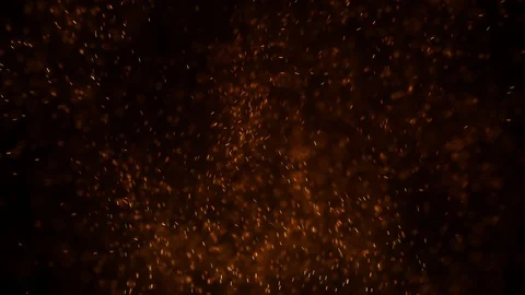 Fire sparks in the night sky Stock Footage 97268595