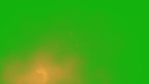 Fire Sparks Particles Green Screen  Cinematic Fire Effect Video Background Stock Footage 322161447